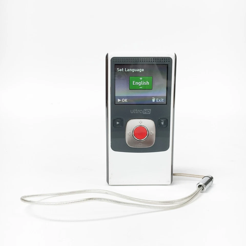 Flip Video Ultra High Definition Camcorder With 8GB Memory - White U2120B-UK - Image 1 of 4