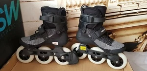 Powerslide Swell Lite Trinity Größe 37 Inliner Inline Skates Schwarz Weiss - Bild 1 von 8
