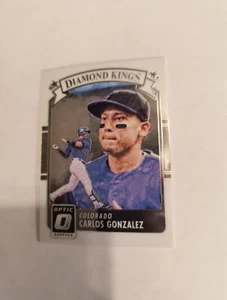 CARLOS GONZALEZ 2016 PANINI DONRUSS OPTIC DIAMOND KINGS #9 - Picture 1 of 2