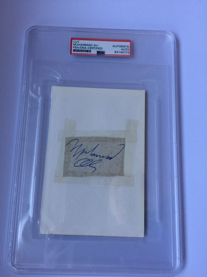 Muhammad Ali signed auto PSA/DNA Cut Album  Vintage Cassius Clay autograph - Image 1 of 1
