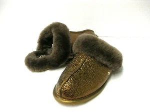 UGG SCUFFETTE II METALLIC SPARKLE WOMEN SLIPPER BRONZE US 9 /UK 7 /EU 40 - Picture 1 of 5