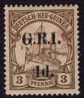 NEW GUINEA G.R.I. 1914-15 1d ON 3PF (6mm), SG 1, MINT SIGNED, CAT. £750