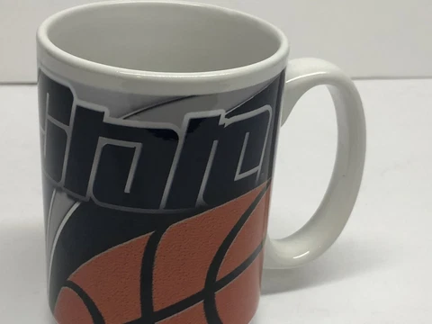 Vtg Penn State Nittany Lions Basketball Coffee Mug Cup 12oz New Old Stock W Tags Cover