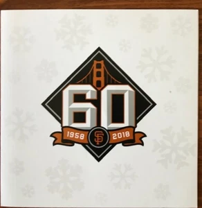 2018 San Francisco Giants 60th Anniversary Holiday Card Free Shipping - Bild 1 von 2