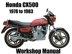 HONDA CX500 1978 to 1983 WORKSHOP MANUAL - PDF Files - Picture 1 of 2