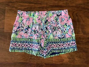 PANTALONES CORTOS KATIA LILLY PULITZER XS High Tide Azul Marino PEDIDO ALTO Pull-On Ajuste Fácil - Imagen 1 de 5