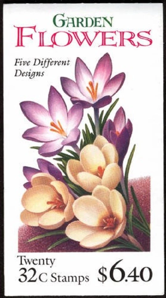 USA BOOKLET SC# BK234 GARDEN FLOWERS- WINTER 32c. - BKLT OF 20  MNH - PL# 1 - Image 1 of 1
