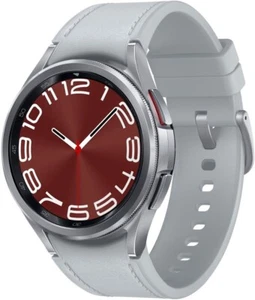 Samsung - Galaxy Watch6 Classic Stainless Steel Smartwatch 43mm LTE - Silver - Picture 1 of 6
