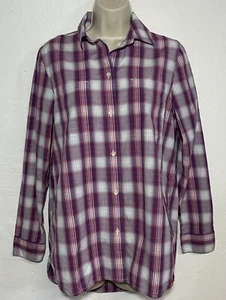Madewell Small Button Down Shirt Pink Plaid Long Sleeve Collared Tunic - Picture 1 of 5