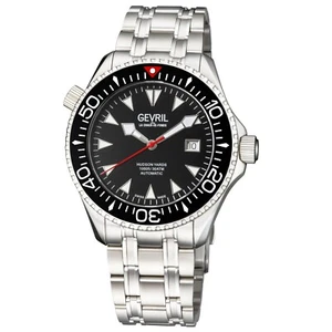 Gevril Hudson Yards - Diver Automatic Swiss Movement SW200 Black Dial Stainless - Picture 1 of 10