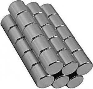 5mm x 5mm Cylinders - Neodymium Rare Earth Magnet, Grade N48 - Picture 1 of 1