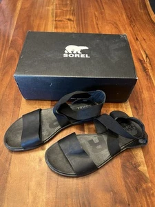 Sorel Ella II Sandals Ankle Strap Elastic Comfort Casual Shoes Women’s 10 - Picture 1 of 4