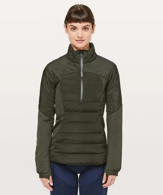 Lululemon Down For It All Pullover | Size 6 | Dark Olive - Image 1 of 4