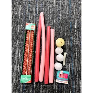 Par de velas navideñas de 12 pulgadas favoritas de Santa Electro-plastics Inc. de colección - Imagen 1 de 9