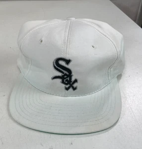 Vintage Chicago White Sox Mütze weiß Snapback MLB Plain Logo Cap Twins Enterprise - Bild 1 von 8