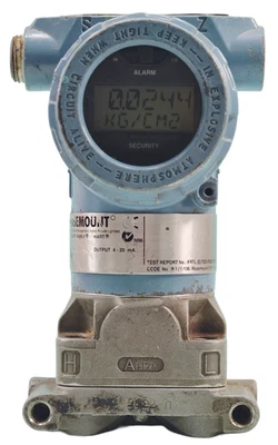 Rosemount Pressure Trasmitter Hart Smart Family 138 BAR 3051CD1A331AM5BDFK504 - Image 1 of 4