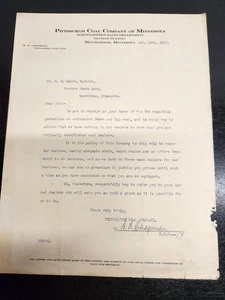 Vintage 1910 Billhead of Pittsburgh Coal Company of Minnesota - Bild 1 von 5