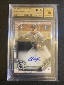 2019 Bowman Draft Andrew Vaughn Chrome Pick Auto 1st Prospect #CDA-AV BGS 9,5/10 - Bild 1 von 2