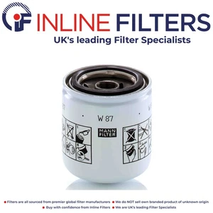 Tamaño del filtro de aceite - 86 x 81 x 64/54 mm M20 x 1,5 - Mann W 87 - Imagen 1 de 1