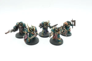 Blightlord Terminators [x5] Death Guard [Warhammer 40K] Partial Painted - Picture 1 of 2