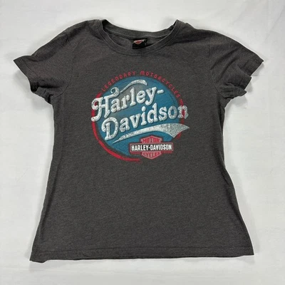 Camiseta Harley-Davidson Gráfica Motocicleta Carbón Estampado Espalda Brandt XL Foto 1 de 4