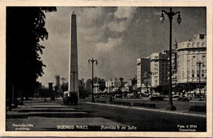 Argentina Buenos Aires Avenida 9 de Julio Postcard B264 - Picture 1 of 2