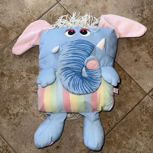 Vintage 1980s 80s VTG Pillow People Plumppets Elephant Pillow RARE - Picture 1 of 3