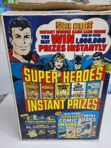 1981 Post Super Sugar Crisp cereal box DC Comics Batman Superman Great Graphics - Bild 1 von 14