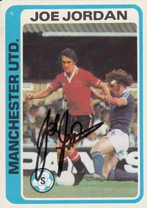 Vintage SIGNED TOPPS 1979/80 Trading Card JOE JORDAN MAN UNITED - Picture 1 of 1