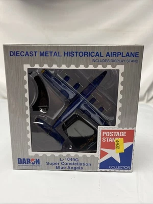 New Daron Postage Stamp Blue Angels C-121J Super Constellation Plane PS5806-2 - Image 1 of 4