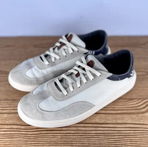 Olukai Punini Court Sneaker Herren Off White Blau Aloha Bootsschuhe Freizeit Spitze 10 - Bild 1 von 12