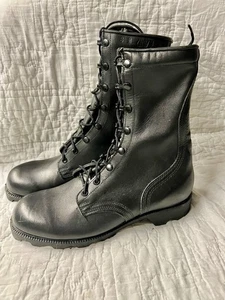 Botas Militares Ro-Search De Colección Para Hombre Talla 8 W Cuero Negro Combate Con Cordones - Imagen 1 de 9