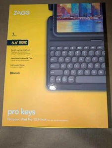 ZAGG Pro Keys Wireless Keyboard Case for iPad Pro 12.9" - OPEN BOX - Picture 1 of 4