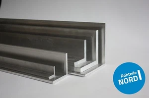 Aluminium Winkel 80x80x10 mm L Profil Schiene AlMgSi0,5 Alu Profil Aluwinkel - Bild 1 von 1