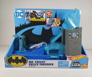 New DC Hot Wheels City Mr. Freeze Police Takeover Play Set Ages 4-8 New - Picture 1 of 11