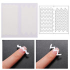 10PCS French Manicure Strip Nail Art Form Finge Tip Guides Self-Adhesive Stic FT