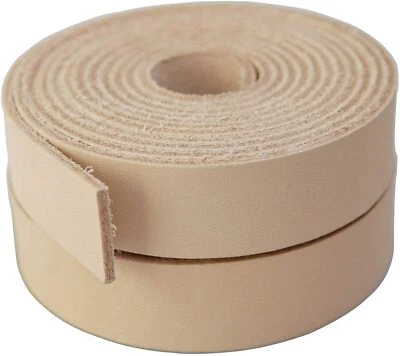 Genuine Cowhide Straps 8-9 OZ Full Grain Leather Strips Premium For Man Belts - Image 1 of 4