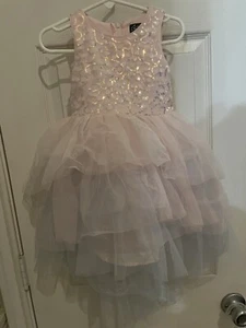 ‘Pink & Violet’ Girls Mermaid Dress 3T Sequin Lace Tulle Princess Elegant - Picture 1 of 11
