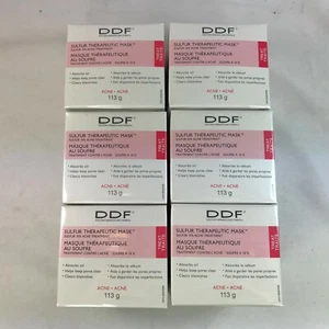 6x DDF Sulfur Therapeutic Mask Acne Blemish Treatment 113 g 4 Oz Authentic A17 - Picture 1 of 6