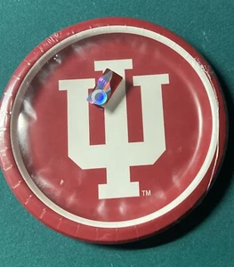 Indiana Hoosiers Party Plates. Comes w/ 16 Total Plates. Plates Are 8 3/4 inches - Picture 1 of 2