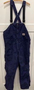 Walls Bibs Snow Pants Mens Small Blue Vintage Blizzard Pruf USA Made Insulated L - Picture 1 of 5