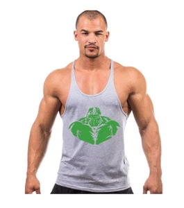 Canottiere uomo estive moda palestra cotone canottiera bodybuilding fitness sport - Foto 1 di 8