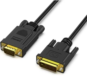 Cable DVI-D activo a VGA, BENFEI DVI-D 24+1 a VGA de 6 pies, chapado en oro. - Picture 1 of 7