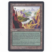 MTG Visions VIS Undiscovered Paradise french Magic Gathering Rare Land LP SP