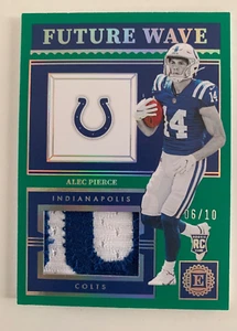 2022 Panini Encased logo patch ALEC PIERCE #ed 6/10! Indianapolis Colts - Picture 1 of 2