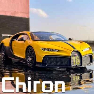 1:18 BUGATTI Chiron PUR SPORT Diecast Car Model Sound & Light Kids Toy Gift - Picture 1 of 15