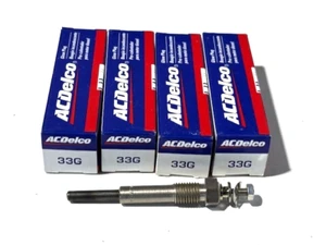 New AC-Delco Diesel Glow Plug Set of 4 for 1981 Chevrolet & Pontiac 1.8L Diesel - Bild 1 von 1