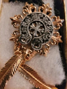 Trendy Gothic Feather Bolo Necklace - Picture 1 of 1