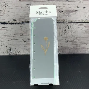 Martha Stewart Divisori Segnalibri Rilegati Floreali Oro Accenti Confezione da 5 NUOVI - Foto 1 di 3