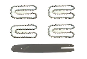 35 cm / 1,3 mm / 3/8" / 50 TG Schwert + 4 Ketten für Stihl 023 MS 230 Sägek - Bild 1 von 6